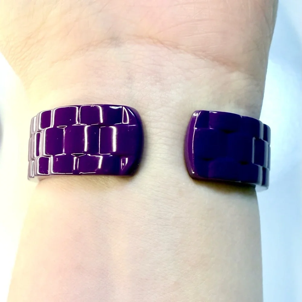 Red Hat Society Logo Watch • Purple Bracelet Band • RHS Collectible